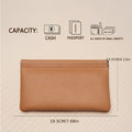 Automatic Sealing PU Material Vintage Long Wallet with Automatic Closure, Large Bill and Small Coin Storage Pouch, Snap Closure Coin Purse