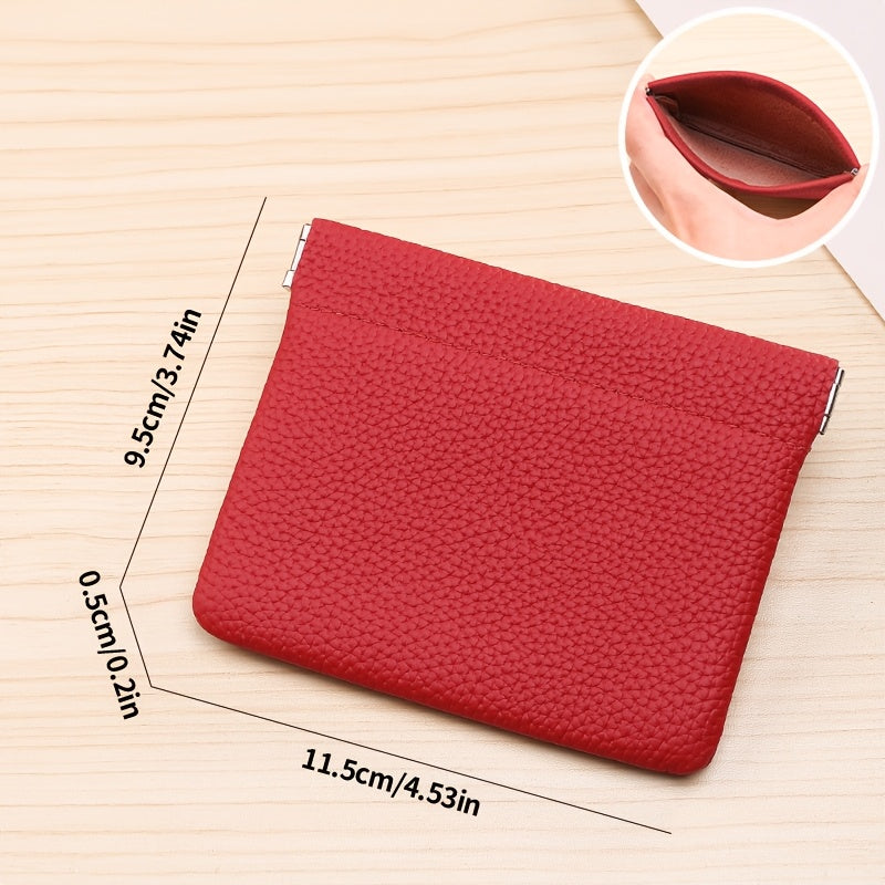 Self-Closing Genuine Leather Long Wallet with Zipper Closure - Compact Travel Organizer for Cash, Cards, Passport, Headphones & Cables - Durable Everyday Use Cosmetic Pouch, Minimalist Design, Highquality Stitching