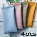 4pcs Set of Soft Fashion Eyeglass Cases, Daily Portable Squeeze-Top Glasses Boxes, Easy Solid-Colored Eyewear Storage Bags, Suitable for Fashion Glasses, Sunglasses, Reading Glasses And Glasses Additions