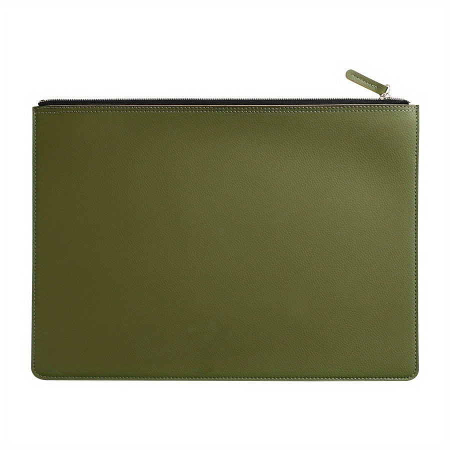 Large Capacity A4 Document Bag, Exquisite Zipper Anti-Fall, Multi-Color Optional Business Office Data Storage Bag