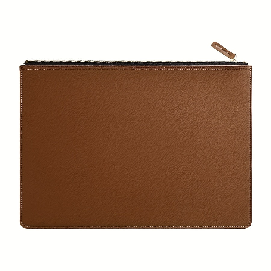 Large Capacity A4 Document Bag, Exquisite Zipper Anti-Fall, Multi-Color Optional Business Office Data Storage Bag