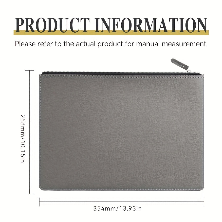 Large Capacity A4 Document Bag, Exquisite Zipper Anti-Fall, Multi-Color Optional Business Office Data Storage Bag