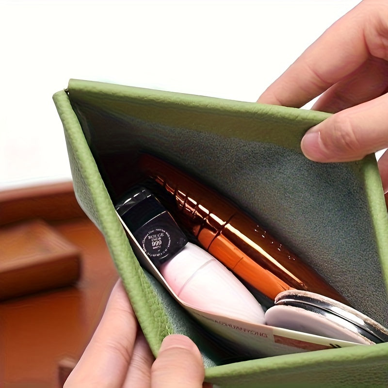 Automatic Sealing PU Material Vintage Long Wallet with Automatic Closure, Large Bill and Small Coin Storage Pouch, Snap Closure Coin Purse